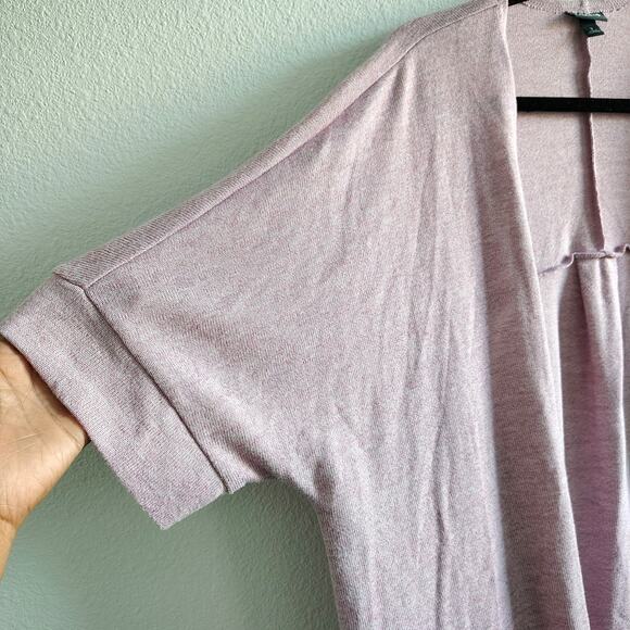 Torrid Plus Size 3X 22/24 Lilac Purple Open Front Short Sleeve Cardigan Top - Picture 2 of 6